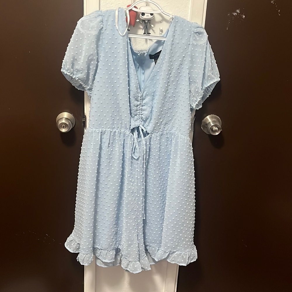 Blue jumpsuit
